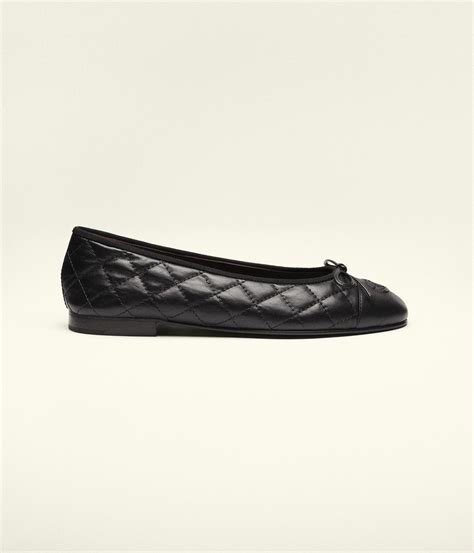 chanel ballet flats aged calfskin black|chanel aged calfskin flats.